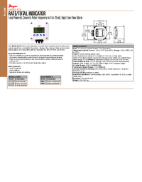 Thumbnail of document Data Sheet - RTI2 Rate/total Indicator